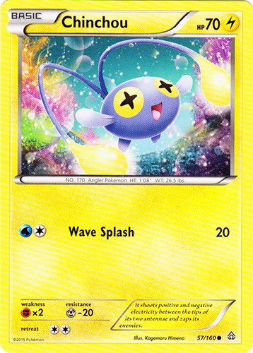 Chinchou 57/160 - Common Pokemon XY Primal Clash Card