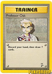 Pokemon Base Set 2 Uncommon Card - Trainer Professor Oak 116/130