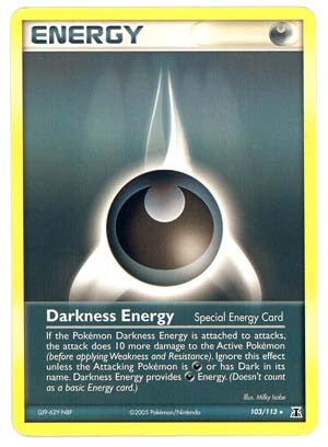 Pokemon EX Delta Species- Darkness Energy