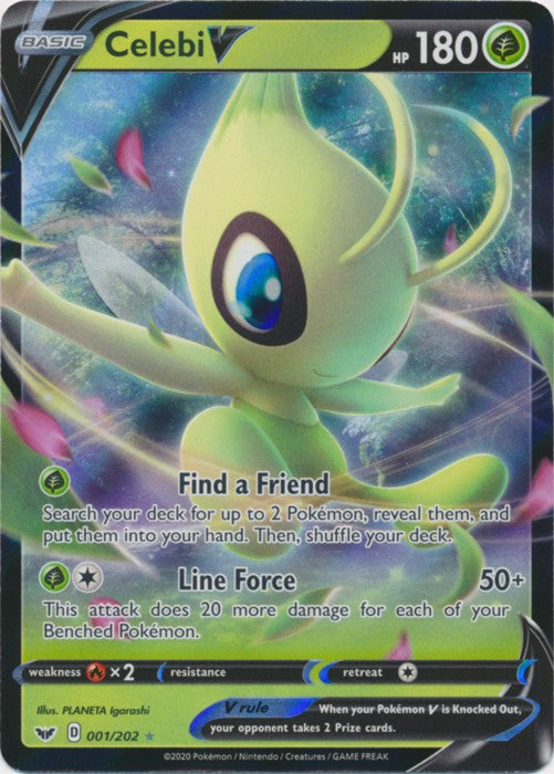 Celebi V - 001/202 Pokemon » Sword and Shield Ultra Rare
