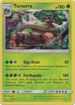 Torterra 9/156 Holo Rare - Pokemon Ultra Prism