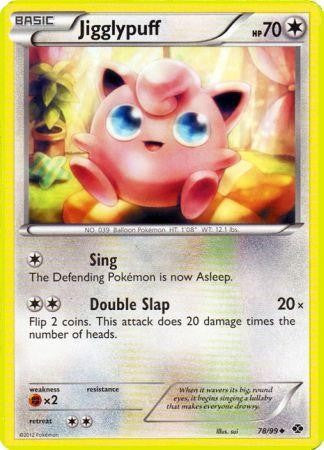 Pokemon Next Destinies Reverse Holo Uncommon Card - Jigglypuff 78/99 Pokemon Next Destinies Reverse Holo Uncommon Card - Jigglypuff 78/99