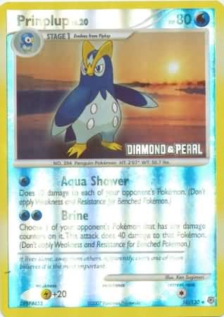Pokemon Burger King Uncommon Promo Card - Prinplup 58/130 PokeOrder.com Pokemon Burger King Uncommon Promo Card - Prinplup 58/130 PokeOrder.com