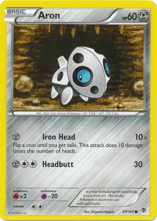 Aron 57/101 - Pokemon Plasma Blast Common Card