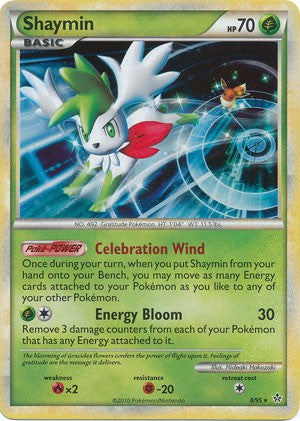 Pokemon HS Unleashed Card Holo Rare Shaymin 8/95