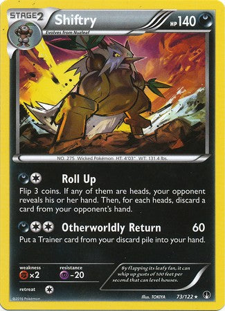 Shiftry 73/122 Rare - Pokemon XY Breakpoint Card