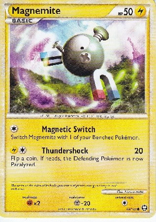 Pokemon Card HS Triumphant Magnemite Common 68/102