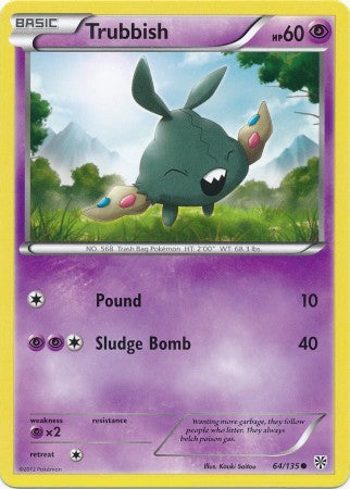 Trubbish 64/135 - Pokemon Plasma Storm Common Card