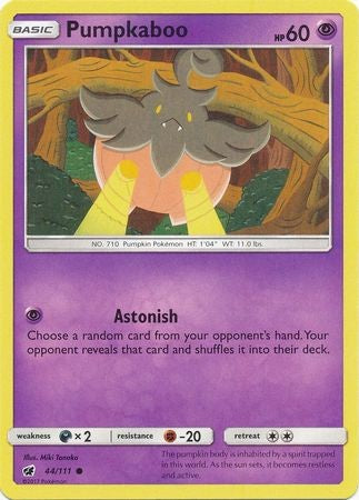 Pumpkaboo 44/111 Common - Pokemon Crimson Invasion Card