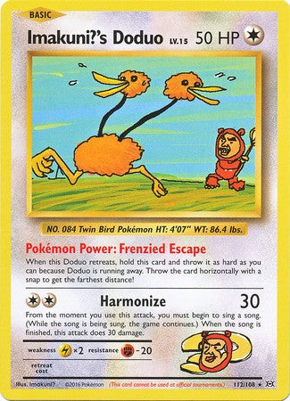 Imakuni?'s Doduo 112/108 Secret Rare - Pokemon XY Evolutions Single Card