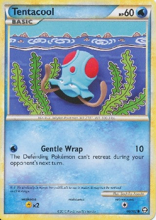 Pokemon Card HS Triumphant Tentacool Common 80/102