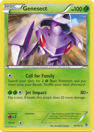 pokemon card genesect Collectable Games ex Grass Rarity Genesect ex - Black Bolt