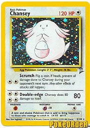 Pokemon Base Set 2 Holofoil Card - Chansey 3/130