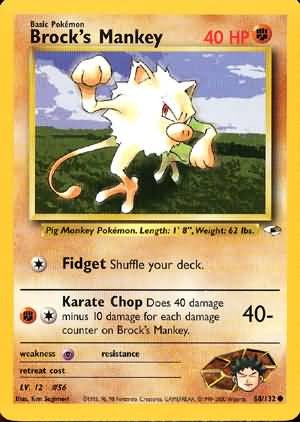 Pokemon Gym Heroes Common Card