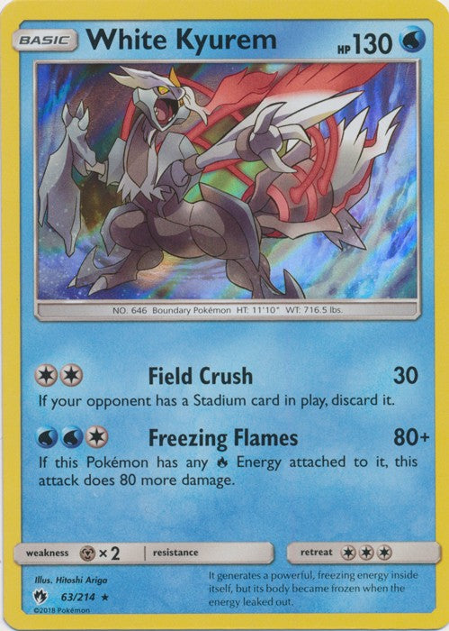 White Kyurem - 63/214 Pokemon » SM Lost Thunder HR