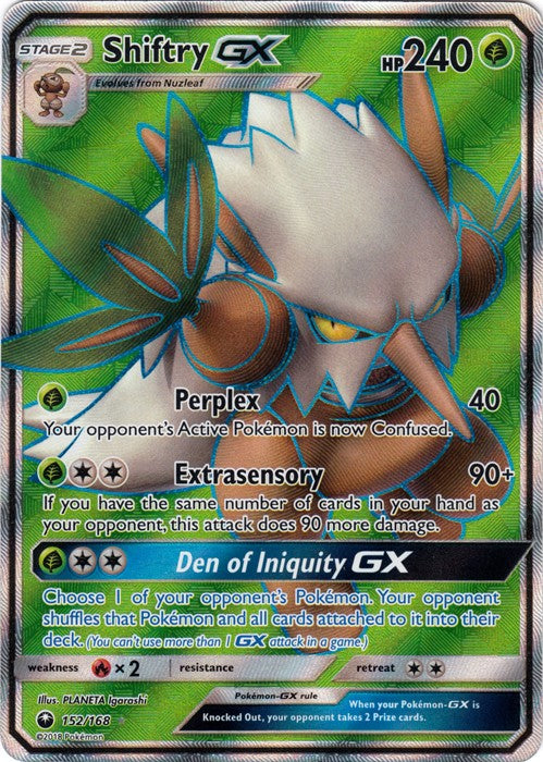 Shiftry GX 152/168 Full Art - Celestial Storm SM7 Pokemon Card