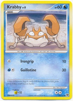Pokemon Diamond & Pearl Great Encounters - Krabby (Common) Card