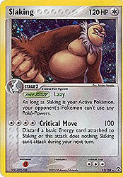 Pokemon EX Power Keepers Holo Rare Card - Slaking 13/108