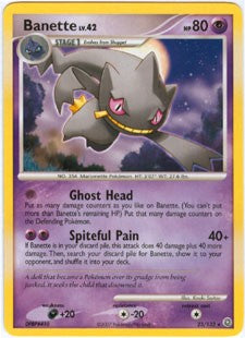 Pokemon Secret Wonders Rare Card - Banette 23/132