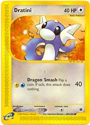 Pokemon Expedition - Dratini Card
