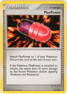 Pokemon Secret Wonders Uncommon Card - Plus Power 121/132