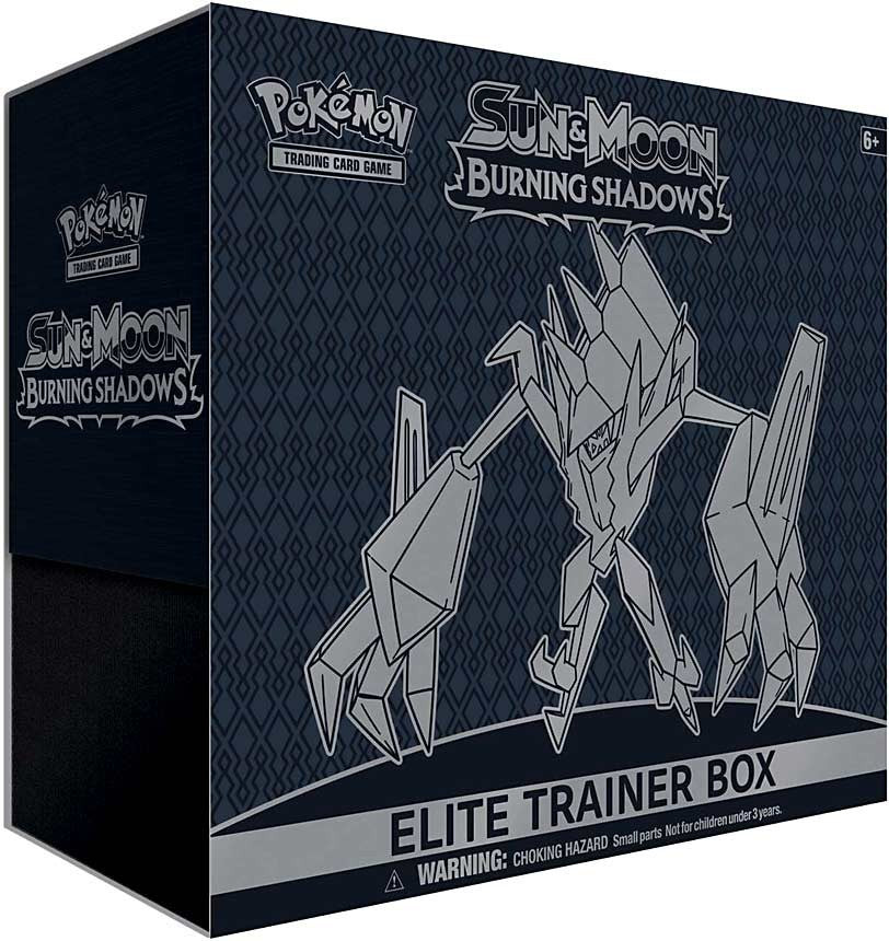 Pokemon Sun & Moon Burning Shadows Necrozma Elite Trainer Box