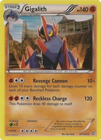 Gigalith 67/124 - Pokemon Dragons Exalted Holo Rare Card