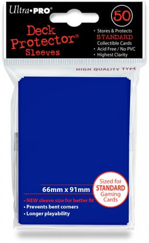 Ultra Pro Standard Sized Sleeves - Blue (50 Card Sleeves)
