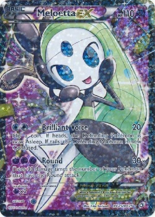 Meloetta EX RC25/RC25 - Legendary Treasures Radiant Full Art Ultra Rare
