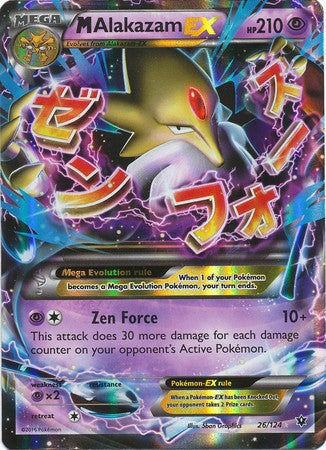 M Alakazam EX 26/124 Ultra Rare - Pokemon XY Fates Collide Card