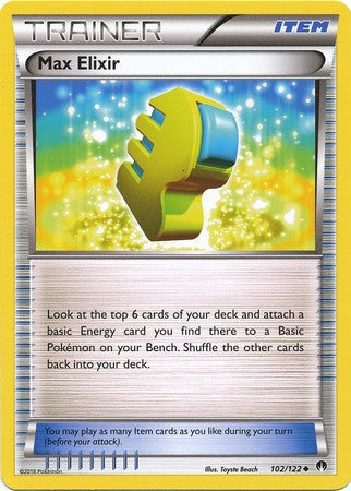 Max Elixir 102/122 Uncommon - Pokemon XY Breakpoint Card