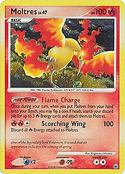 Pokemon Diamond and Pearl Majestic Dawn- Moltres(Holofoil)