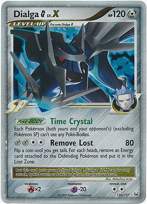 Pokemon Platinum Edition Ultra Rare Card - Dialga G LV.X 122/127