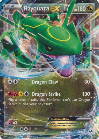 Rayquaza EX 60/108 Ultra Rare - Pokemon XY Roaring Skies Card