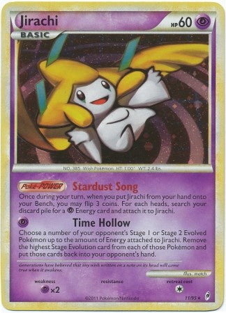 Pokemon Trading Card Game Call of Legends Rare Holo Jirachi #11 Pokemon Trading Card Game Call of Legends Rare Holo Jirachi #11