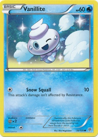 Vanillite 35/135 - Pokemon Plasma Storm Common Card PokeOrder.com Vanillite 35/135 - Pokemon Plasma Storm Common Card PokeOrder.com