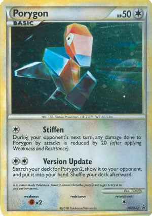 Pokemon HeartGold SoulSilver Holo Rare Promo Card - Porygon HGSS22