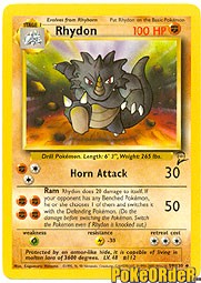 Pokemon Base Set 2 Uncommon Card - Rhydon 59/130
