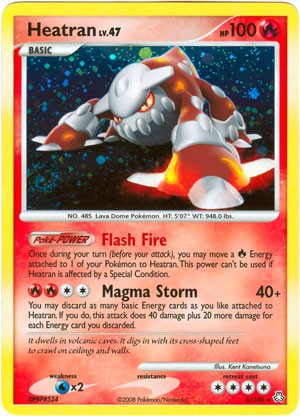 Pokemon Legends Awakened Holo Rare Card - Heatran 6/146