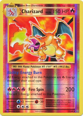 Charizard 11/108 - Reverse Pokemon XY Evolutions Single Card
