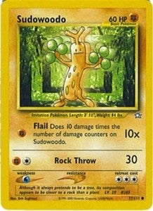 sudowoodo pokemon card value Pokemon Neo Genesis Common Sudowoodo #77