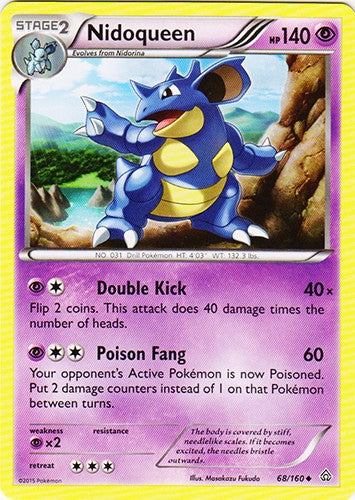 Nidoqueen 68/160 - Uncommon Pokemon XY Primal Clash Card
