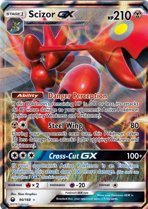 Scizor GX 90/168 Ultra Rare - Celestial Storm SM7 Pokemon Card