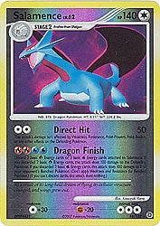 holographic salamence card Pokemon Secret Wonders Holo Rare Card