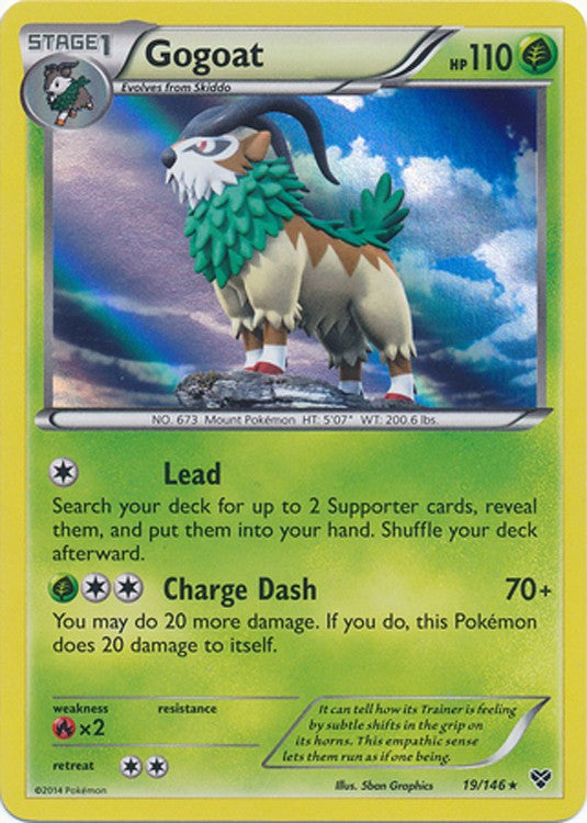Gogoat 19/146 - Pokemon XY Holo Rare Card