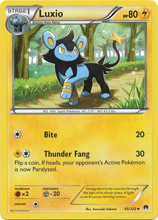 Luxio 45/122 Uncommon - Pokemon XY Breakpoint Card