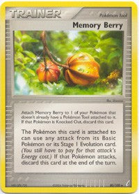 Pokemon EX Crystal Guardians - Memory Berry