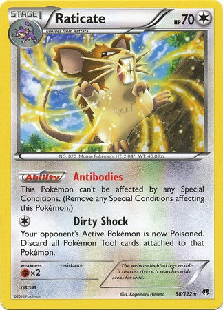Raticate 88/122 Rare