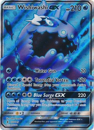 Wishiwashi GX 133/145 Full Art - Pokemon Sun & Moon Guardians Rising Card