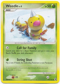 Pokemon Diamond & Pearl Great Encounters - Weedle (Common) Card